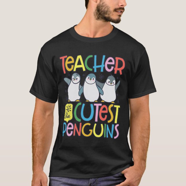 T-shirt Professeur Des Manchots Les Plus Mignons Drôle De  (Devant)