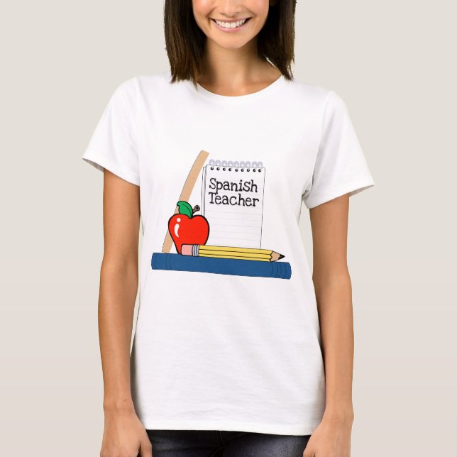 T-shirt Professeur d'espagnol (Carnet) (Devant)