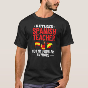 T-shirt Professeur d'espagnol Drapeau d'Espagne Leçon de l