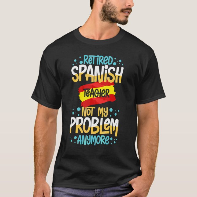T-shirt Professeur d'espagnol Drapeau d'Espagne Leçon de l (Devant)
