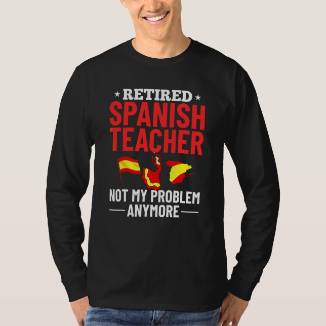 T-shirt Professeur d'espagnol Drapeau d'Espagne Leçon de l (Devant)