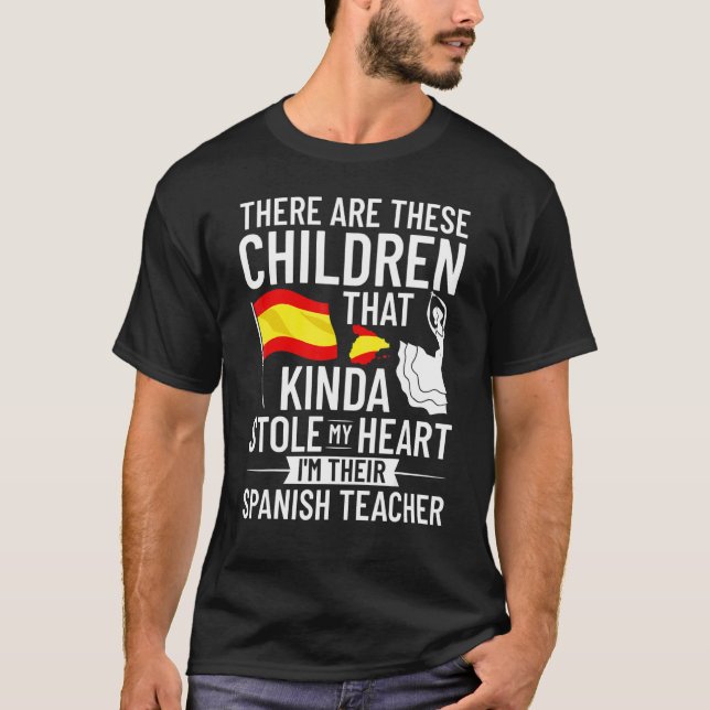 T-shirt Professeur d'espagnol Drapeau d'Espagne Leçon de l (Devant)