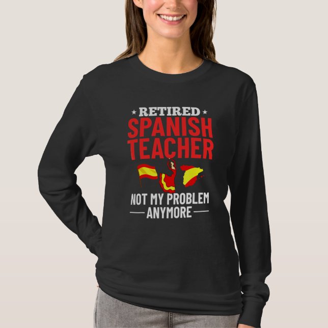 T-shirt Professeur d'espagnol Drapeau d'Espagne Leçon de l (Devant)