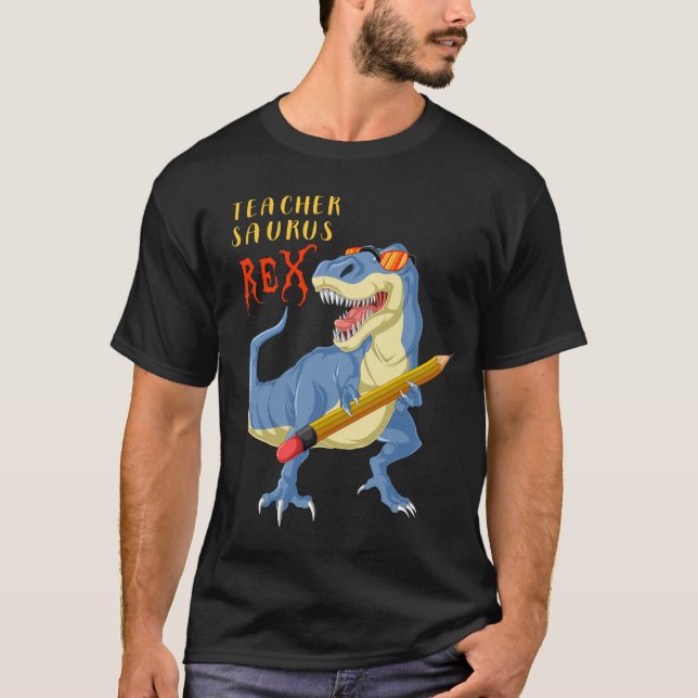 T-shirt professeur dinosaur trex (Devant)