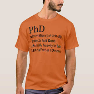 T-shirt Professeur Docteur PhD Philosophie titres cadeau