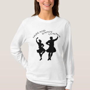 T-shirt Professeur écossais de danse Highland - Silhouette