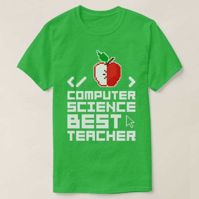 T-shirt Professeur en informatique (Design devant)