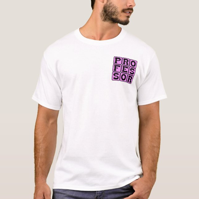 T-shirt Professeur, Enseignant d'université (Devant)
