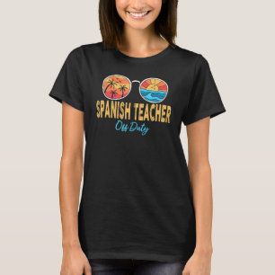 T-shirt Professeur espagnol hors service lunettes de solei