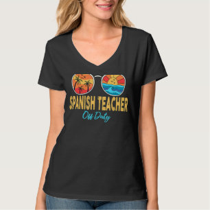 T-shirt Professeur espagnol hors service lunettes de solei