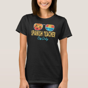 T-shirt Professeur espagnol hors service lunettes de solei