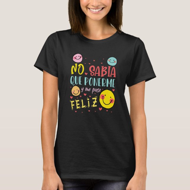 T-shirt Professeur espagnol Maestra Latina Bicultural Bili (Devant)