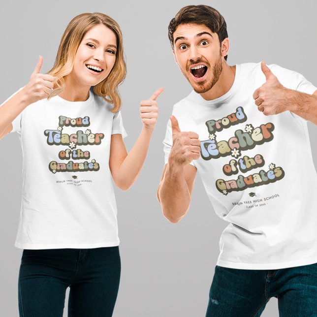 T-shirt Professeur fier de la Graduate Retro Unisex (Créateur téléchargé)