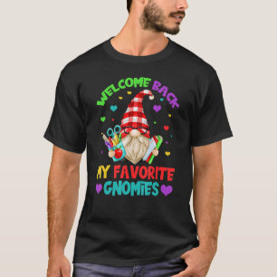 T-shirt Professeur Gnome Cute Bienvenue À L'École