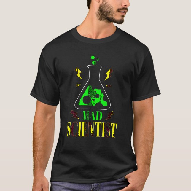 T-shirt Professeur Halloween Costume Mad Scientist Science (Devant)
