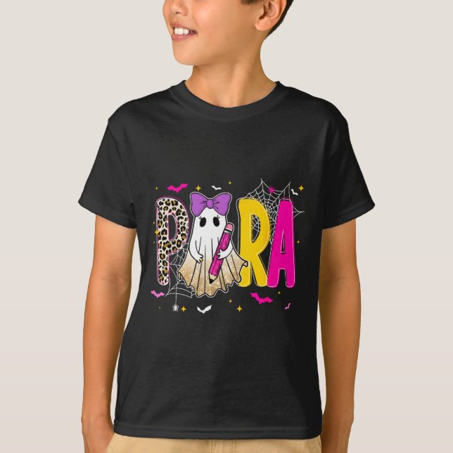 T-shirt Professeur Halloween Effrayant Para Conseiller Spe (Devant)