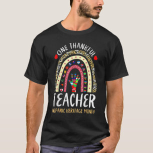 T-shirt Professeur Hispanique Mois du patrimoine Pays un q