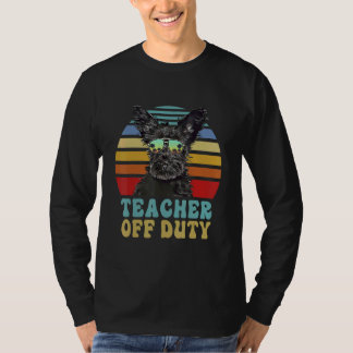 T-shirt Professeur hors service Chien Terrier Skye Été