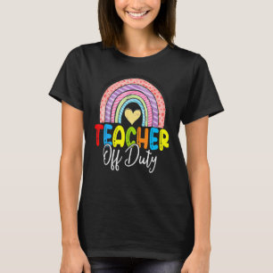 T-shirt Professeur Hors Service Dernier Jour De L'École Ar