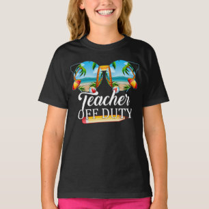 T-shirt Professeur hors service Lunettes de soleil plage c