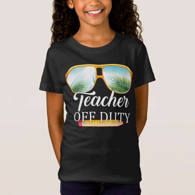T-Shirt Professeur hors service Lunettes de soleil plage c (Devant)