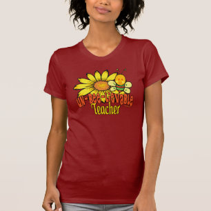 T-shirt Professeur incroyable avec des tournesols et des