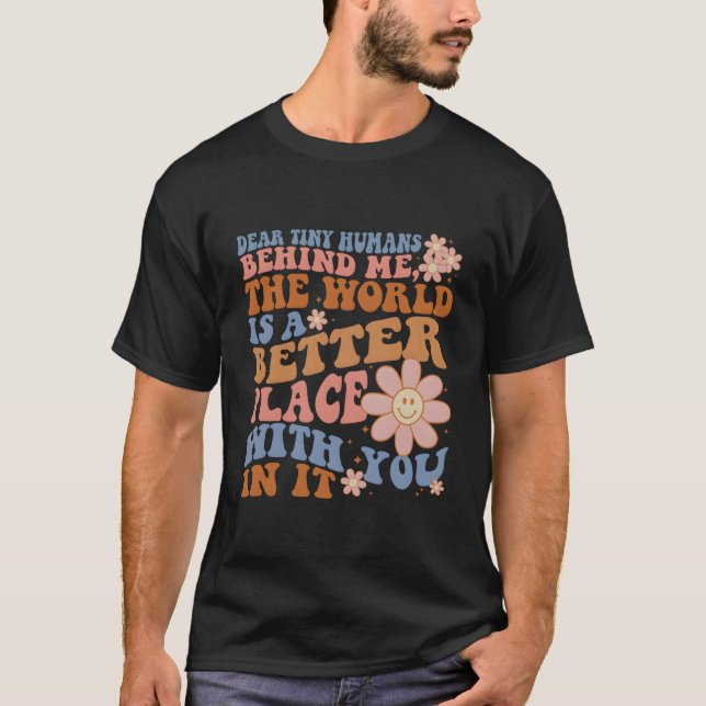 T-shirt Professeur Inspire Cher Petit Hus Derrière Moi Dos (Devant)