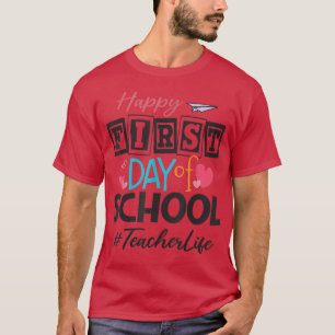 T-shirt Professeur Joyeux Premier Jour De L'École Mignonne