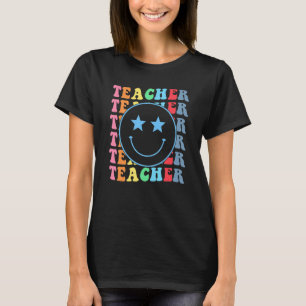 T-shirt Professeur Joyeux Visage Sourire Coloré Pour Homme