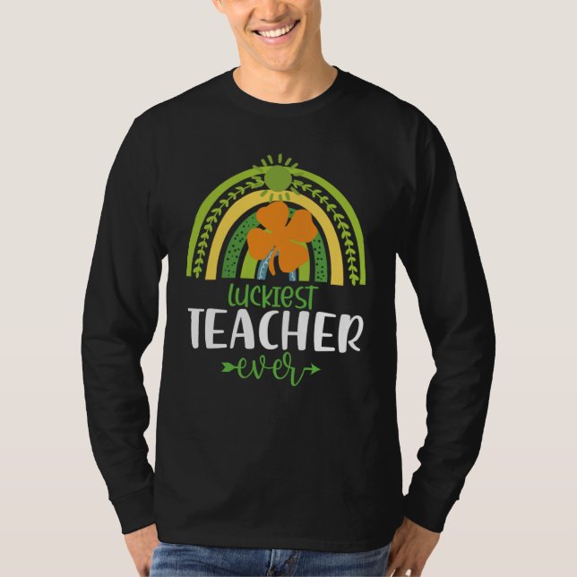 T-shirt Professeur le plus chanceux jamais Saint Patrick's (Devant)