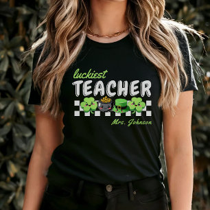 T-shirt Professeur le plus chanceux Rétro St. Patrick's Da