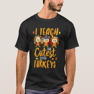 T-shirt Professeur léopard Action de grâce J'enseigne les