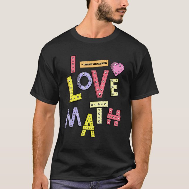 T-shirt Professeur mathématicien Enfants Physicien J'aime  (Devant)