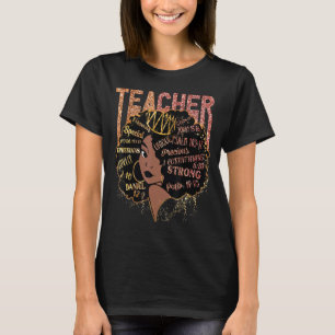 T-shirt Professeur Melanin Queen Afro Black Woman Histo