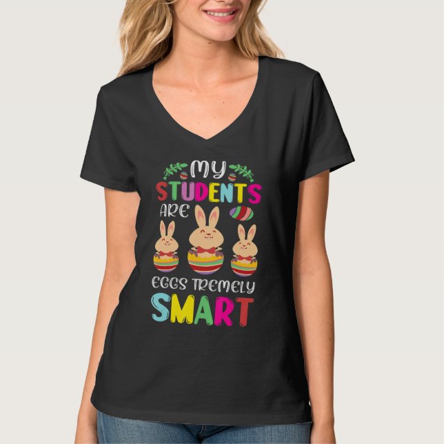 T-shirt Professeur Mes Étudiants Sont Des Oeufs Très Intel (Devant)