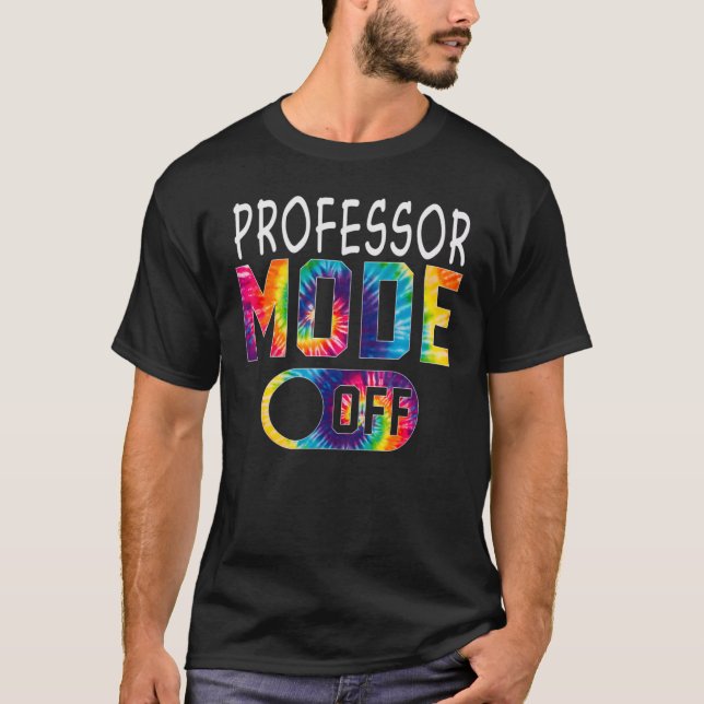 T-shirt Professeur Mode Happy Dernier Jour De Cravate À L' (Devant)