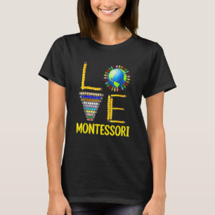 T-shirt Professeur Montessori d'amour Éducation Montessori
