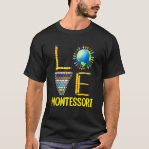 T-shirt Professeur Montessori d'amour Éducation Montessori