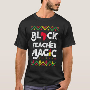 T-shirt Professeur noir Professeur magique Hommes Femmes H