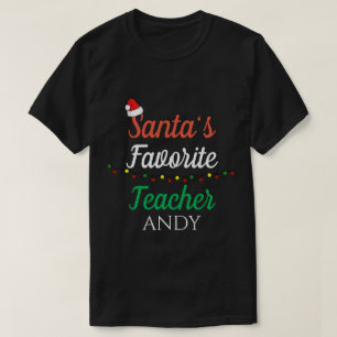 T-shirt Professeur père Noël Favoris  Costume d'enseignant