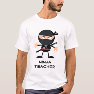 T-shirt Professeur personnalisé de dessin animé Ninja