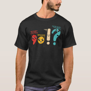T-shirt Professeur Ponctuation Jeux de mots Professeur d'a