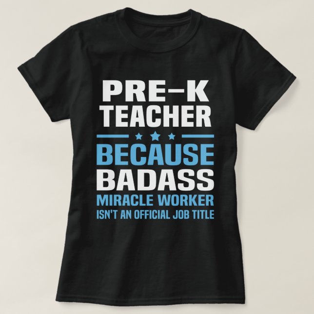 T-shirt Professeur pré-K (Design devant)