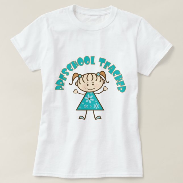 T-shirt Professeur préscolaire mignon (Design devant)