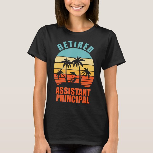 T-shirt Professeur principal adjoint à la retraite heureux (Devant)