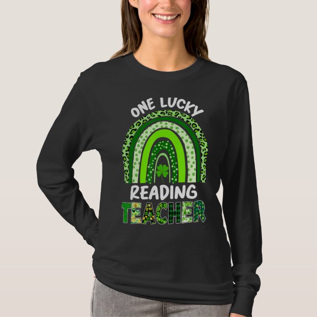 T-shirt Professeur Rainbow Leopard One Lucky Lecture St Pa (Devant)