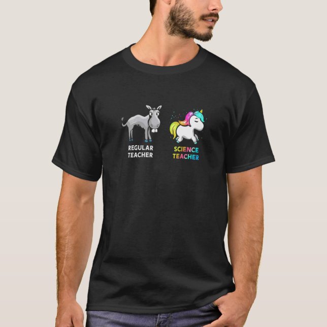 T-shirt Professeur régulier Donkey Science Enseignant Unic (Devant)