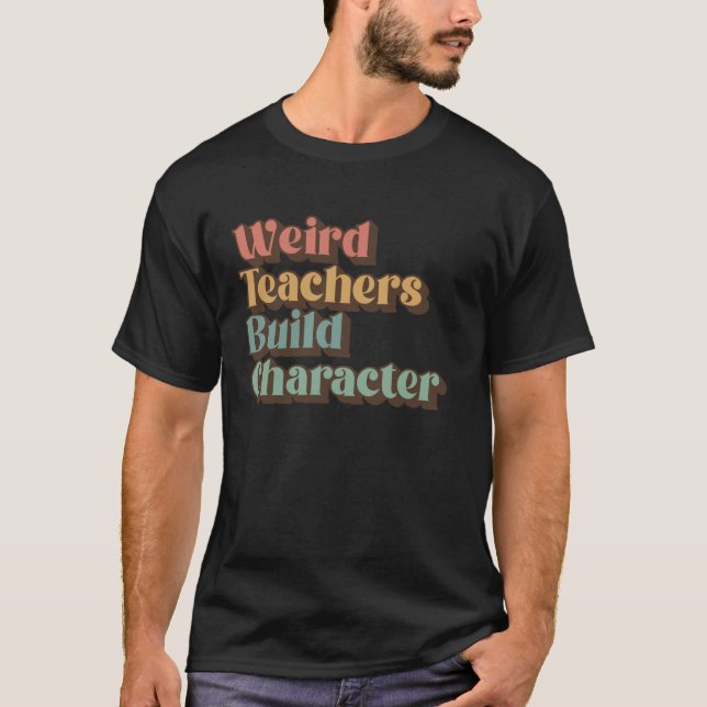 T-shirt Professeur Retour À L'École Des Enseignants Étrang (Devant)