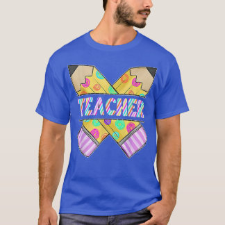 T-shirt Professeur Retour À L'École Joyeux Premier Jour De
