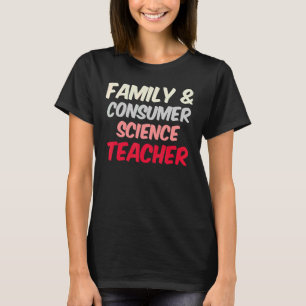 T-shirt Professeur Retour à l'école Sciences de la famille